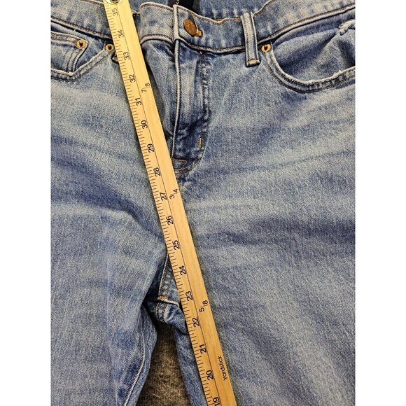 J. Crew Womens Jeans High Rise Classic Vintage Sz 31P Blue Denim Stretch - Picture 7 of 9